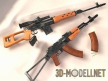 3d-модель Снайперская винтовка Драгунова
