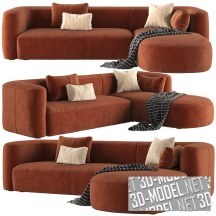 3d-модель Секционный диван Mellow от Acanva
