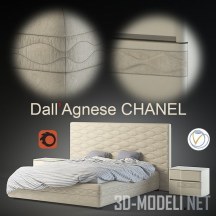 3d-модель Кровать Chanel DallAgnese