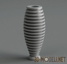 3d-модель Современная серая ваза