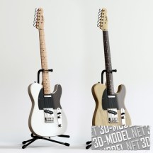 3d-модель Гитара Fender Telecaster в двух вариантах
