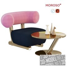 3d-модель Набор мебели от Moroso