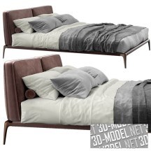 3d-модель Легкая двухспальная кровать park uno от Poliform
