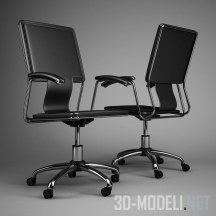 3d-модель Офисное кресло на пяти роликах