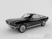 3d-модель Автомобиль Ford Mustang 65 года