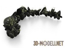 3d-модель Полукруг из камней для участка