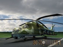 3d-модель Вертолет Ми-24В с анимацией