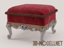 3d-модель Мягкий пуфик в ткани 12516 Modenese Gastone Casanova
