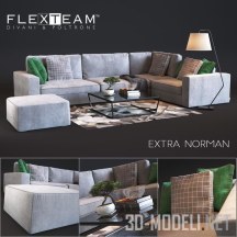 Декор и диван Flexteam Extra Norman