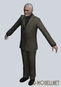3d-модель Персонаж Уоллес Брин из Half-Life 2