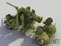 3d-модель Зенитная пушка Flak 88-мм