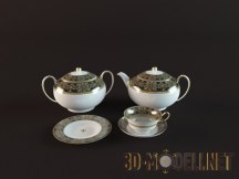 3d-модель Сервиз для чаепития