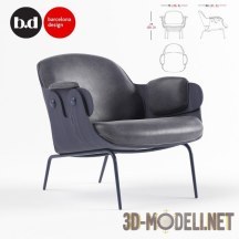 3d-модель Кресло Low Lounger от BD Barcelona Design