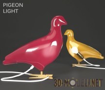 3d-модель Лампа Pigeon Light от Ed Carpenter