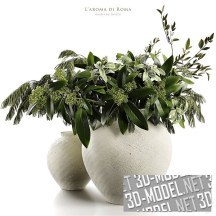 3d-модель Зеленые ветки в вазе от Zara home