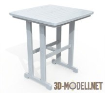 3d-модель Деревянный стол для садового участка