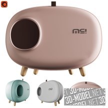 3d-модель MS Modern - туалет для кошек