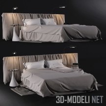 3d-модель Современная дизайнерская кровать
