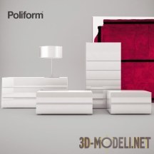 3d-модель Комод «Dream» Poliform, дизайн Marcel Wanders