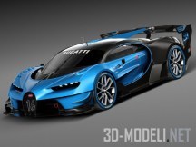 3d-модель Спорткар Bugatti Vision Gran Turismo Concept 2015