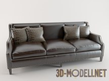 3d-модель Лаконичный кожаный диван