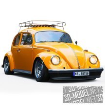 3d-модель Ретро-автомобиль Volkswagen Beetle