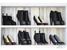 Набор женской обуви в черной гамме