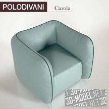 3d-модель Кресло Polodivani Carola