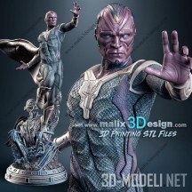 3d-модель Персонаж Vision Avengers Age of Ultron
