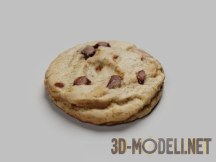 3d-модель Печенье с шоколадной крошкой