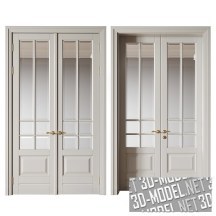 3d-модель Двухстворчатая дверь в классическом стиле