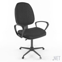 3d-модель Офисный стул графитового цвета