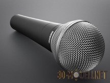 3d-модель Концертный динамический микрофон Shure