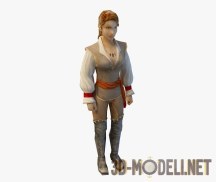 3d-модель Девушка в средневековом костюме