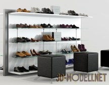 3d-модель Лаконичный обувной стенд