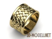 3d-модель Мужское кольцо с кельтским узором
