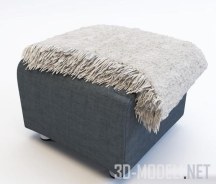 3d-модель Пуф с пледом Klippan от IKEA
