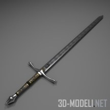 3d-модель Средневековый меч