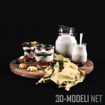 3d-модель Полезный завтрак