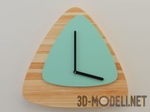 3d-модель Современные треугольные часы