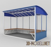 3d-модель Остановка общественного транспорта
