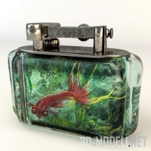 3d-модель Настольная зажигалка Dunhill Aquarium