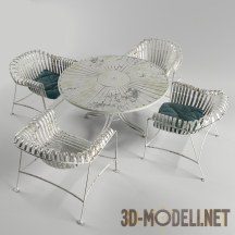 3d-модель Набор садовой мебели