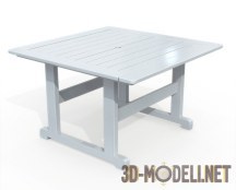 3d-модель Деревянный уличный стол