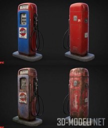 3d-модель Заправка Vintage Gas Pump