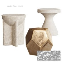 3d-модель Уличные столы Malfa, Gem и Monti Lava от West Elm