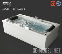 3d-модель Ванна RIHO Lisette BZ14