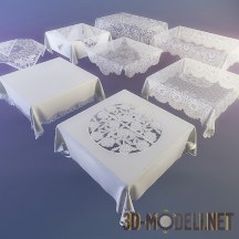 3d-модель Коллекция из восьми разнообразных скатертей
