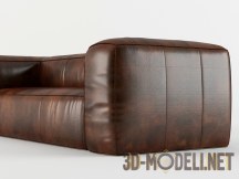 3d-модель Кожаный диван для холла