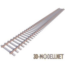 3d-модель Горизонтальные рельсы